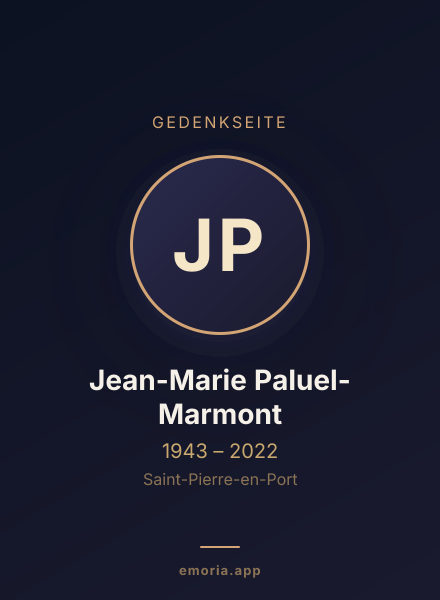 Gedenkportrait von Jean-Marie Paluel-Marmont