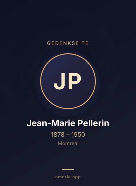 Gedenkportrait von Jean-Marie Pellerin
