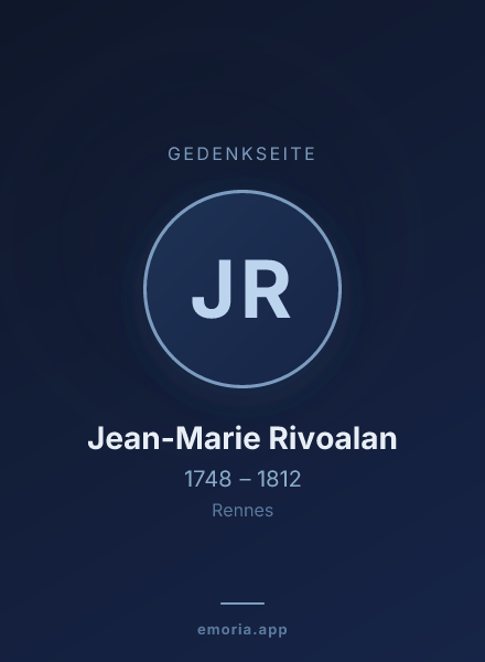 Gedenkportrait von Jean-Marie Rivoalan