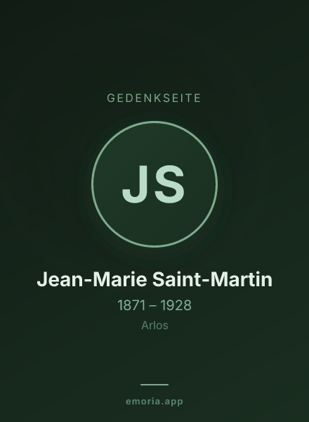 Gedenkportrait von Jean-Marie Saint-Martin