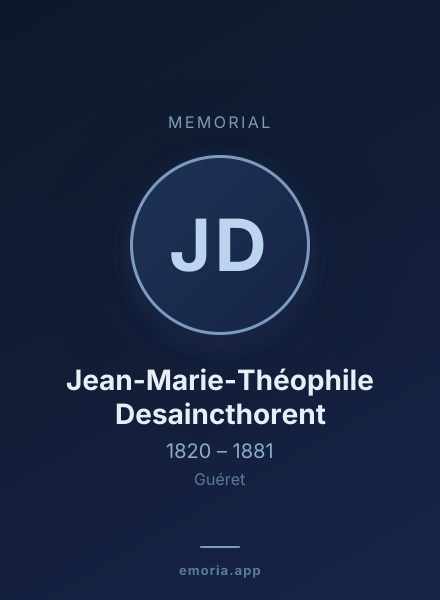 Memorial portrait of Jean-Marie-Théophile Desaincthorent