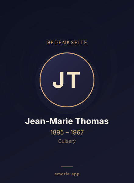 Gedenkportrait von Jean-Marie Thomas