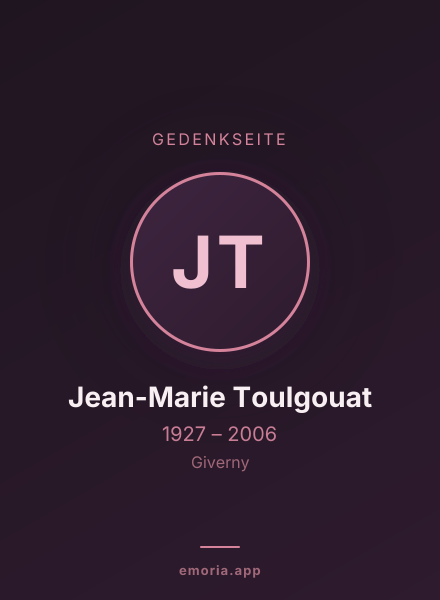 Gedenkportrait von Jean-Marie Toulgouat