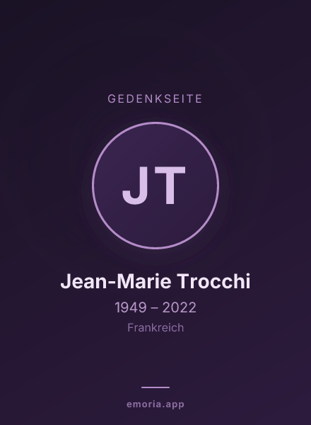 Gedenkportrait von Jean-Marie Trocchi