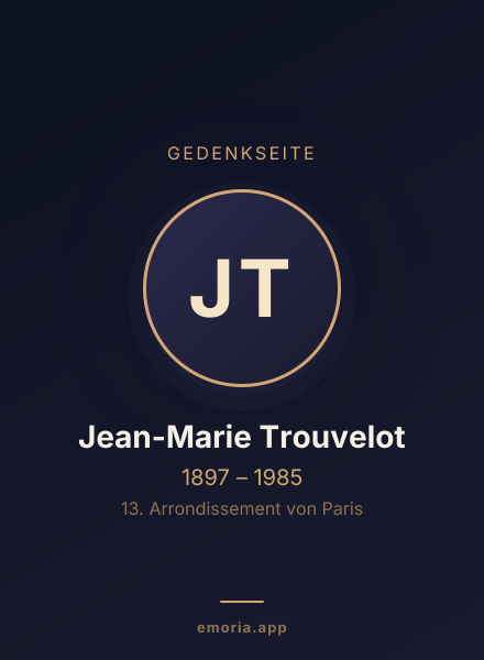 Gedenkportrait von Jean-Marie Trouvelot