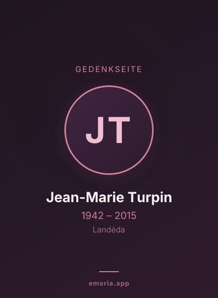 Gedenkportrait von Jean-Marie Turpin