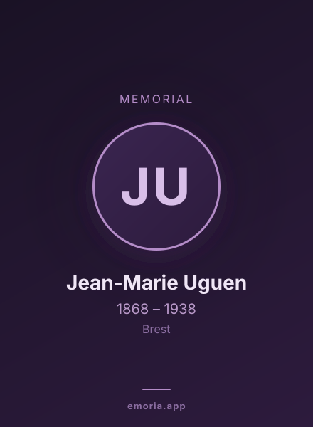 Memorial portrait of Jean-Marie Uguen