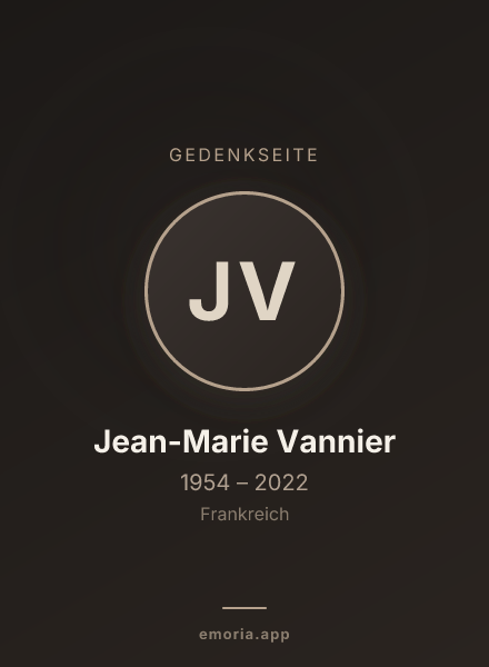 Gedenkportrait von Jean-Marie Vannier