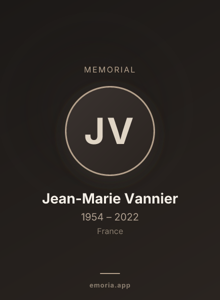 Memorial portrait of Jean-Marie Vannier