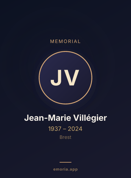Memorial portrait of Jean-Marie Villégier