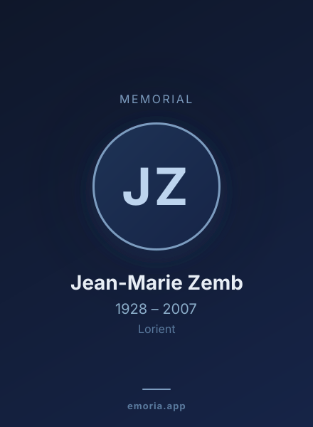Memorial portrait of Jean-Marie Zemb