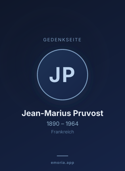 Gedenkportrait von Jean-Marius Pruvost