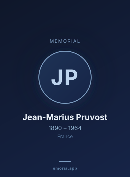 Memorial portrait of Jean-Marius Pruvost