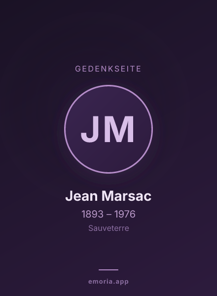 Gedenkportrait von Jean Marsac