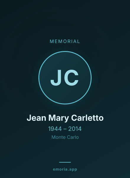 Memorial portrait of Jean Mary Carletto