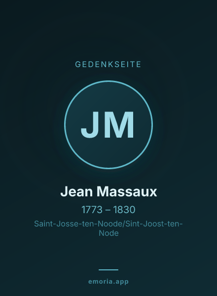 Gedenkportrait von Jean Massaux