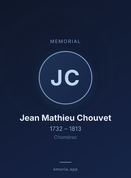 Memorial portrait of Jean Mathieu Chouvet