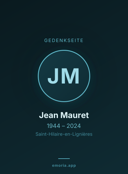 Gedenkportrait von Jean Mauret
