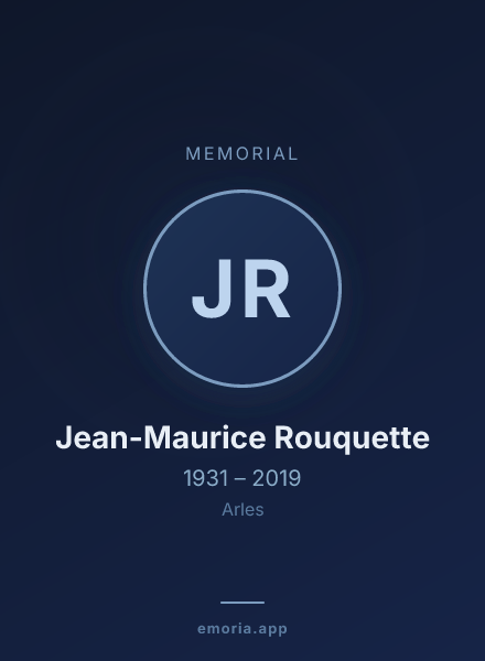 Memorial portrait of Jean-Maurice Rouquette