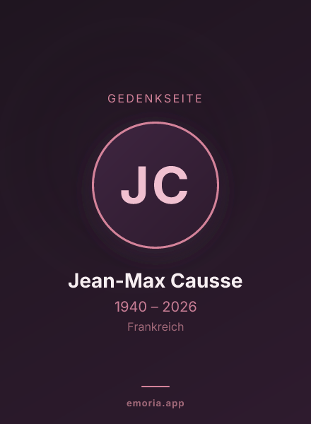 Gedenkportrait von Jean-Max Causse