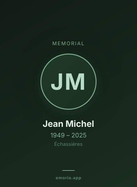 Memorial portrait of Jean Michel
