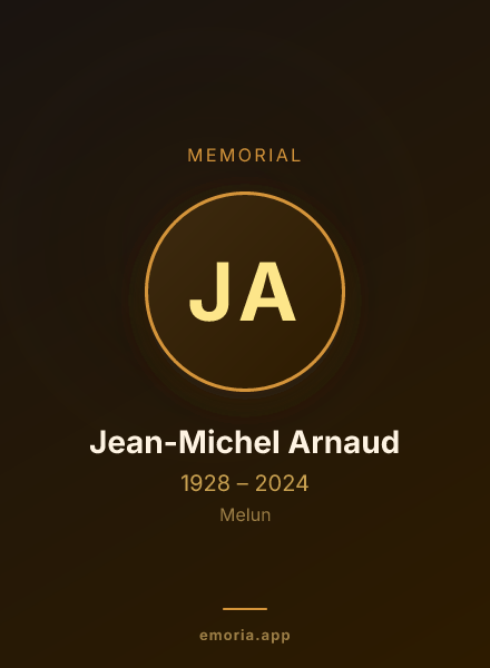 Memorial portrait of Jean-Michel Arnaud