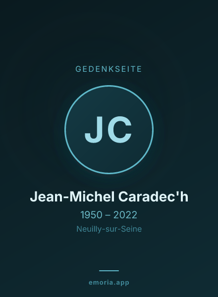 Gedenkportrait von Jean-Michel Caradec'h