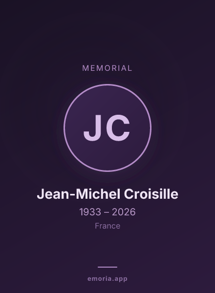 Memorial portrait of Jean-Michel Croisille