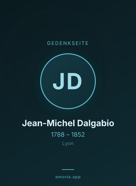 Gedenkportrait von Jean-Michel Dalgabio