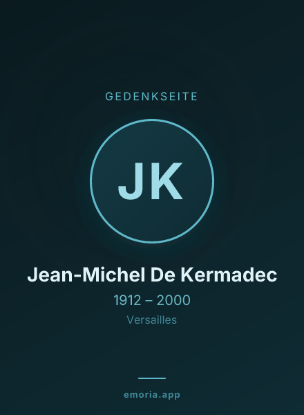 Gedenkportrait von Jean-Michel De Kermadec
