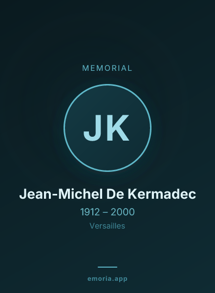 Memorial portrait of Jean-Michel De Kermadec