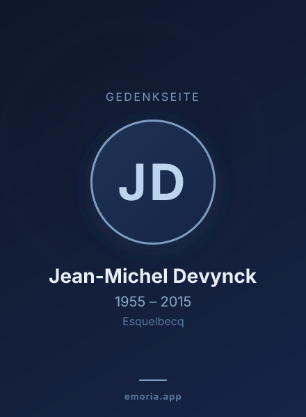 Gedenkportrait von Jean-Michel Devynck