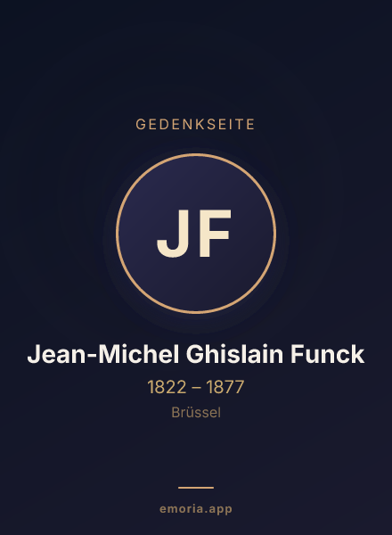 Gedenkportrait von Jean-Michel Ghislain Funck