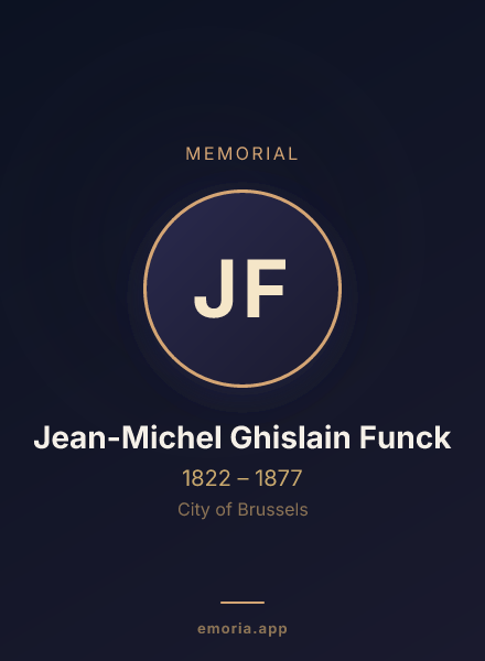 Memorial portrait of Jean-Michel Ghislain Funck
