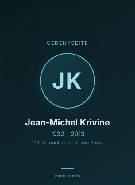 Gedenkportrait von Jean-Michel Krivine