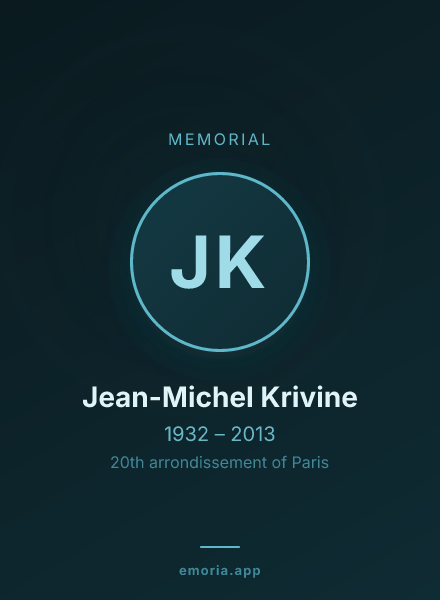 Memorial portrait of Jean-Michel Krivine
