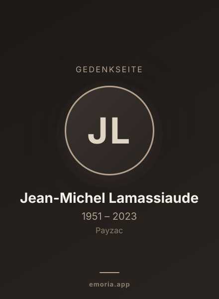 Gedenkportrait von Jean-Michel Lamassiaude