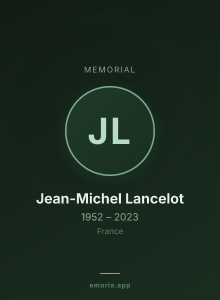 Memorial portrait of Jean-Michel Lancelot
