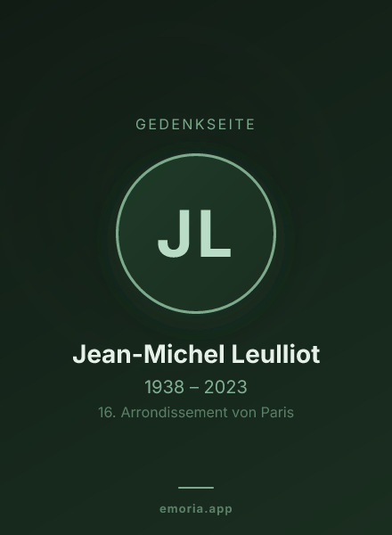 Gedenkportrait von Jean-Michel Leulliot