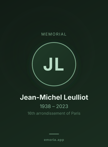 Memorial portrait of Jean-Michel Leulliot