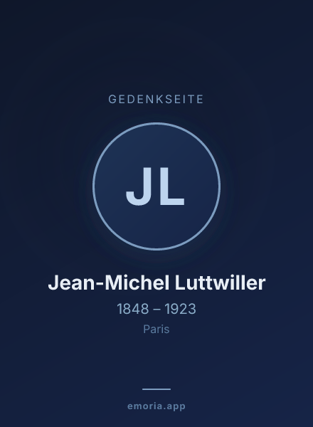 Gedenkportrait von Jean-Michel Luttwiller