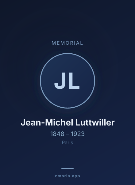 Memorial portrait of Jean-Michel Luttwiller