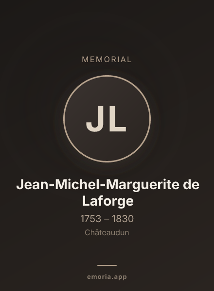 Memorial portrait of Jean-Michel-Marguerite de Laforge