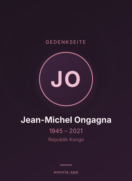 Gedenkportrait von Jean-Michel Ongagna