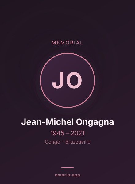 Memorial portrait of Jean-Michel Ongagna