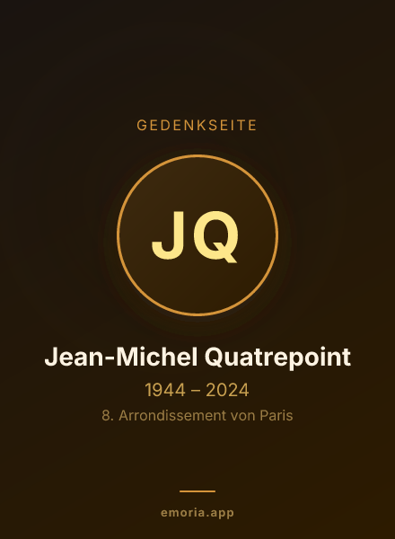 Gedenkportrait von Jean-Michel Quatrepoint