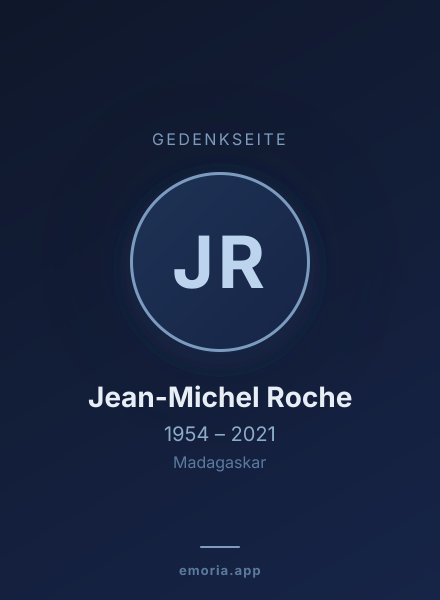 Gedenkportrait von Jean-Michel Roche