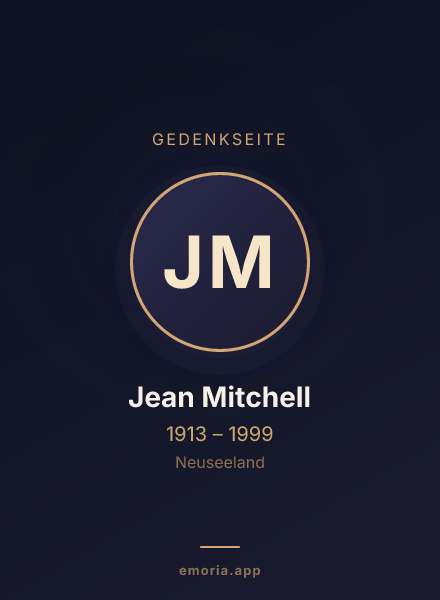 Gedenkportrait von Jean Mitchell