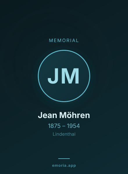 Memorial portrait of Jean Möhren