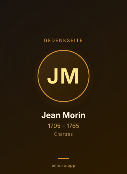 Gedenkportrait von Jean Morin